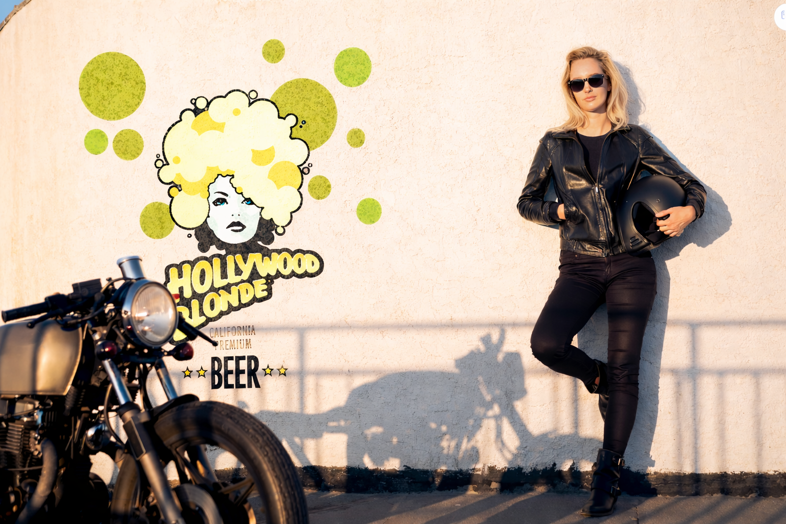 Blonde Biker Girl